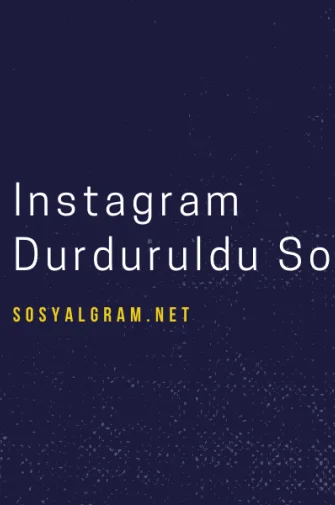 İnstagram Durduruldu Sorunu 