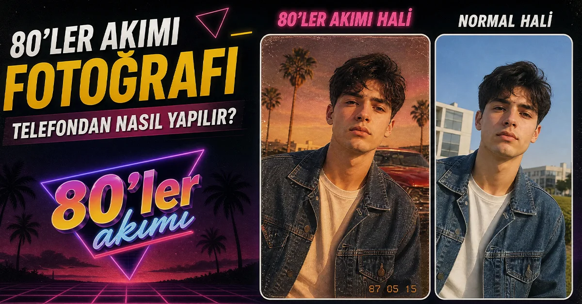 80'ler akımı fotoğrafı telefondan nasıl yapılır?