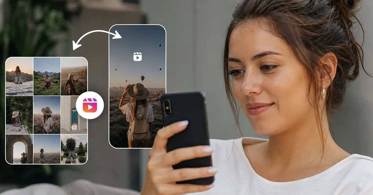 Instagram'da fotoğraflardan Reels nasıl yapılır?