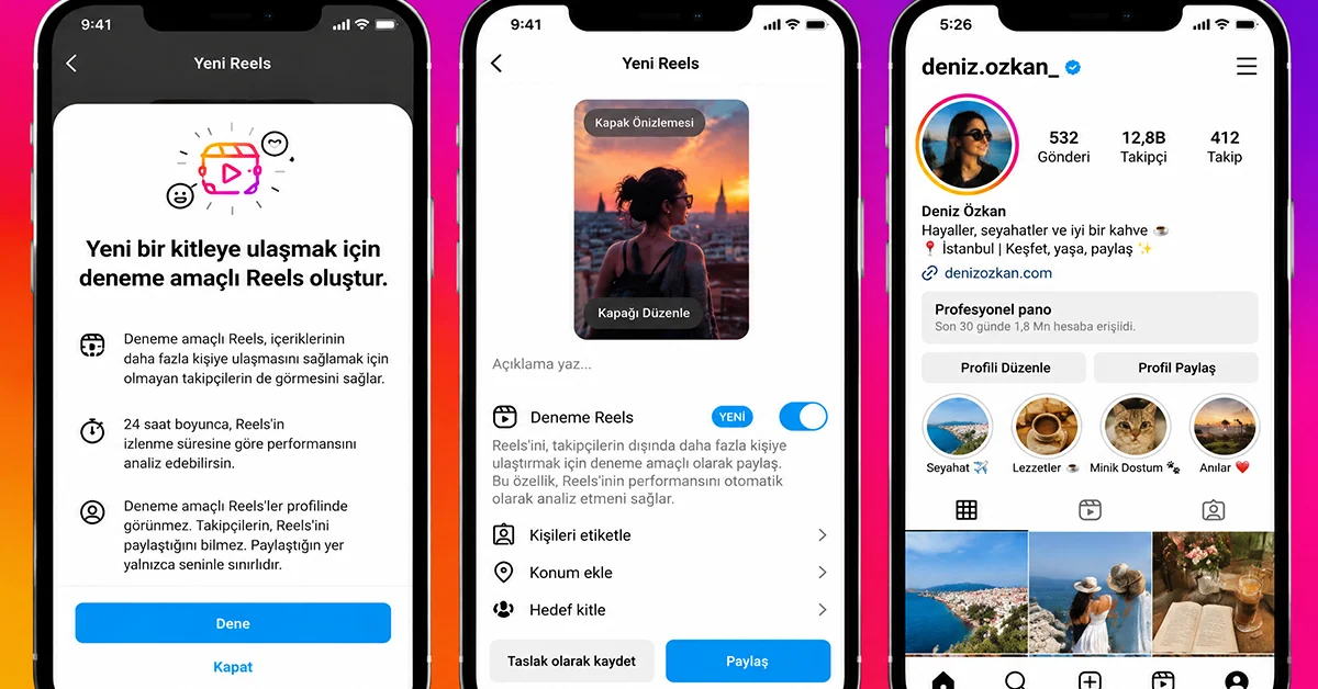Instagram deneme Reels nedir, nasıl paylaşılır?