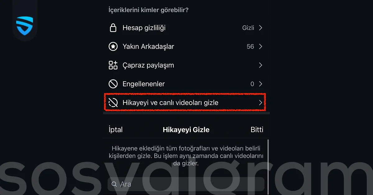 Instagram Hikaye Gizleme Nasıl Yapılır