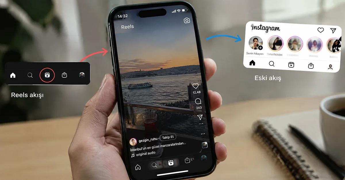 Instagram Reels akışıyla açılıyorsa eski akışa nasıl dönülür?