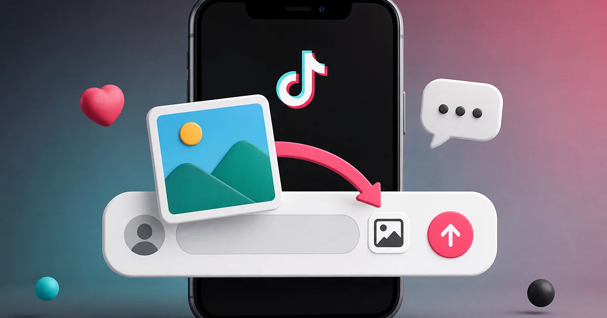 TikTok yoruma fotoğraf nasıl eklenir?