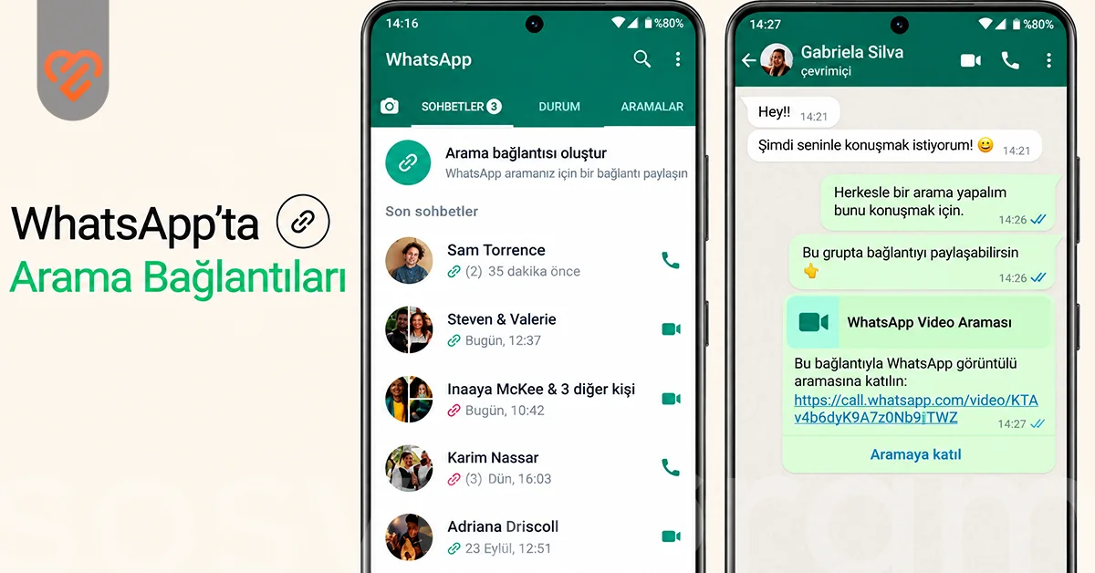 Yeni arama bağlantısı seçeneğini neden bulamıyorum?