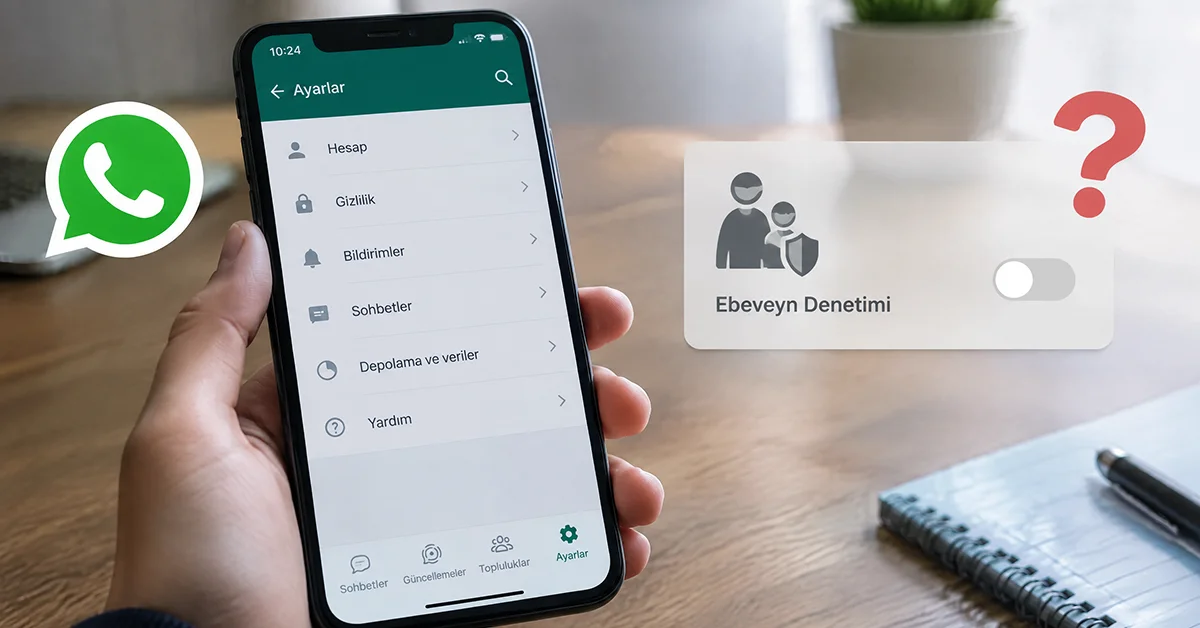 WhatsApp ebeveyn denetimi ayarlarda neden görünmüyor?