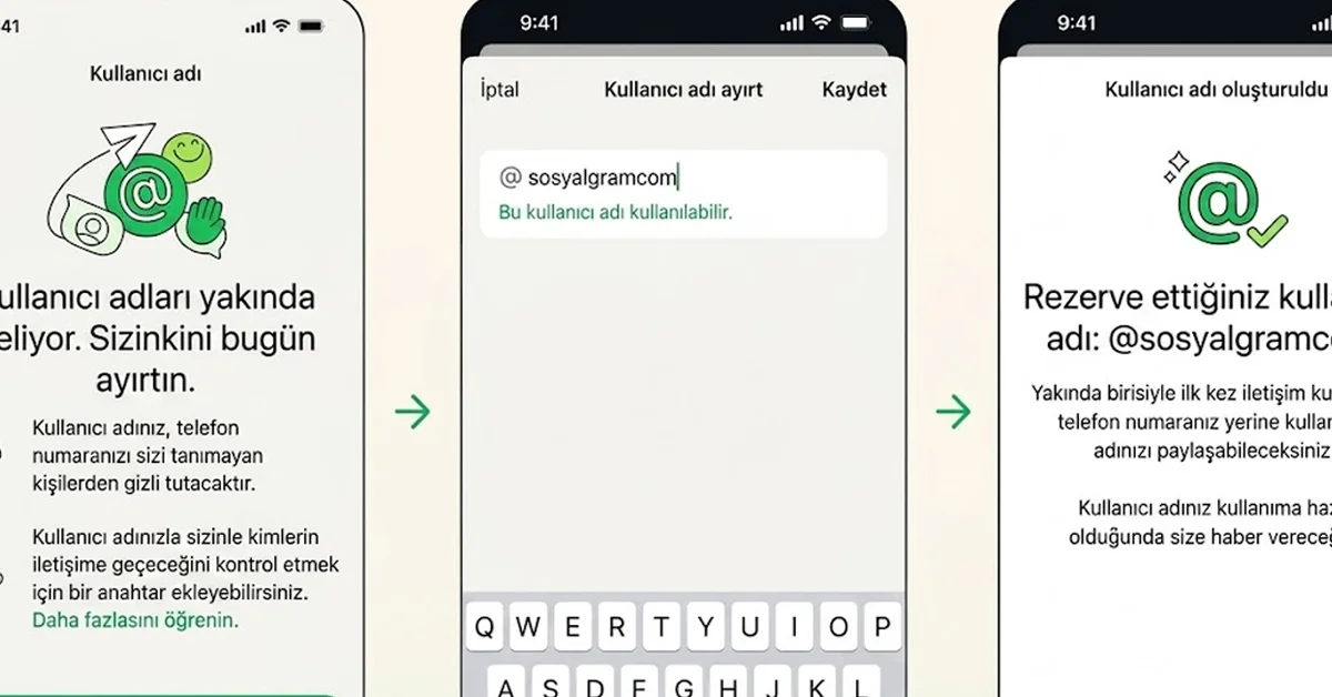 WhatsApp kullanıcı adı ne işe yarar ve telefon numarasını gizler mi?